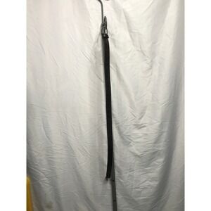 Giorgio Armani Mens Dark Brown Croc Embossed Leather Belt 34 Made in Italy